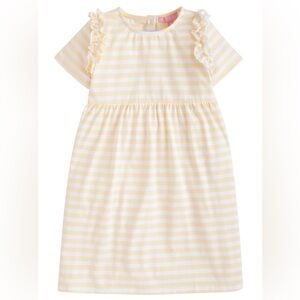 Bisby Helen Dress Lemon Stripe - Girls Size 8